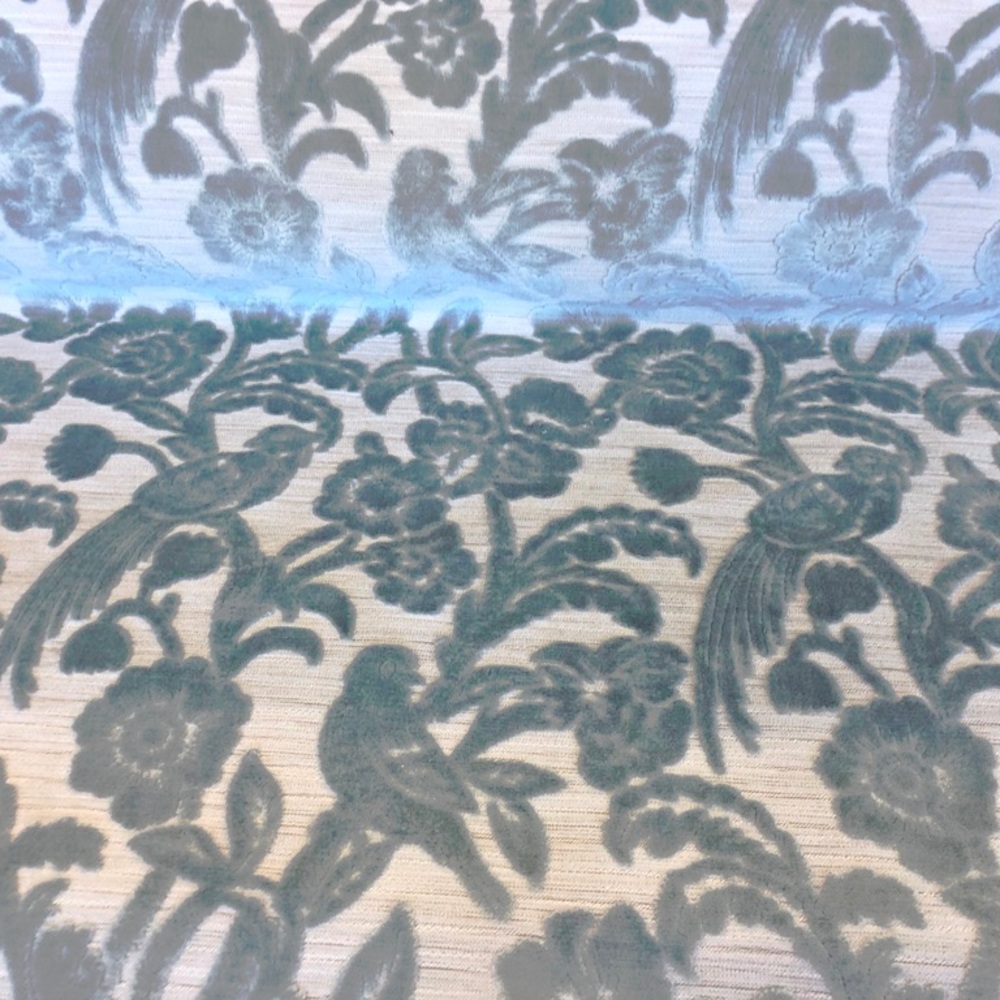 After the Storm Delft Luxury Cut Velvet Fabric - Picture 3 of 6